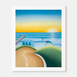 The Slope of Hope – Saltburn surf art by Matt Whaley