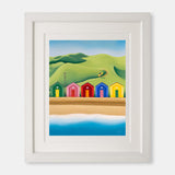 The Secret Path – Saltburn beach huts and surf art by Matt Whaley