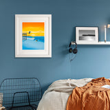 Sea you later fine art – Saltburn pier and surf art by Matt Whaley