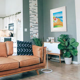 Park and Ride – Saltburn beach huts, pier and surf art by Matt Whaley