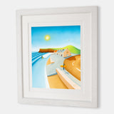 Down By The Ship - Surf Art – Saltburn beach and The Ship Inn, by Matt Whaley