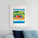 The Secret Path – Saltburn beach huts and surf art by Matt Whaley