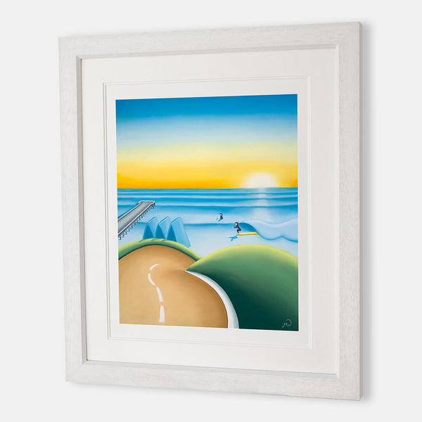 The Slope of Hope – Saltburn surf art by Matt Whaley