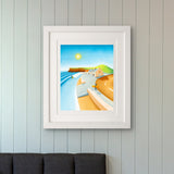 Down By The Ship - Surf Art – Saltburn beach and The Ship Inn, by Matt Whaley