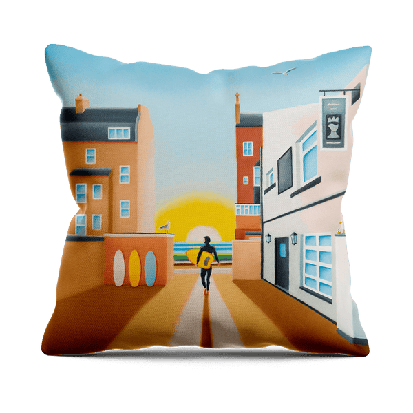 Drinking in the Morning Sun - Cushion