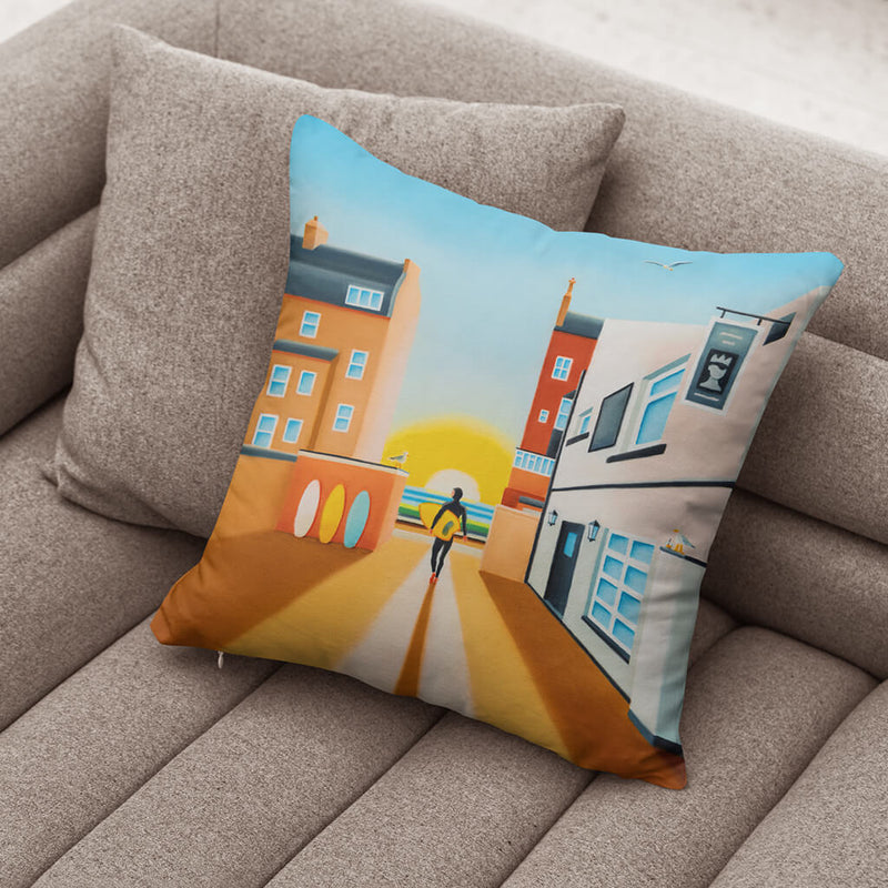 Drinking in the Morning Sun - Cushion