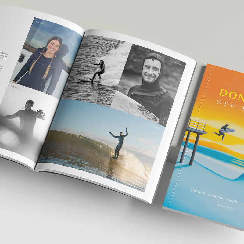 Don’t Jump Off the Pier book – Saltburn surfers