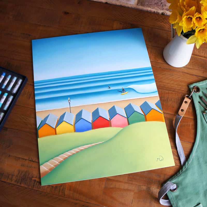 Matt Whaley Surf Art - Carve your own Path - Saltburn Beach Huts