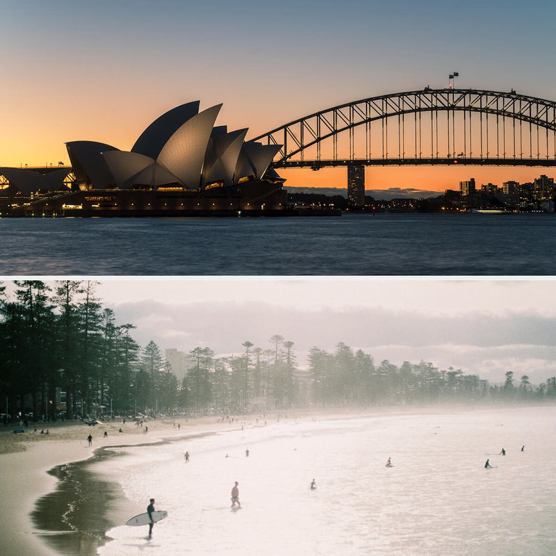 Sydney Opera House & Harbour Bridge and Manly Beach